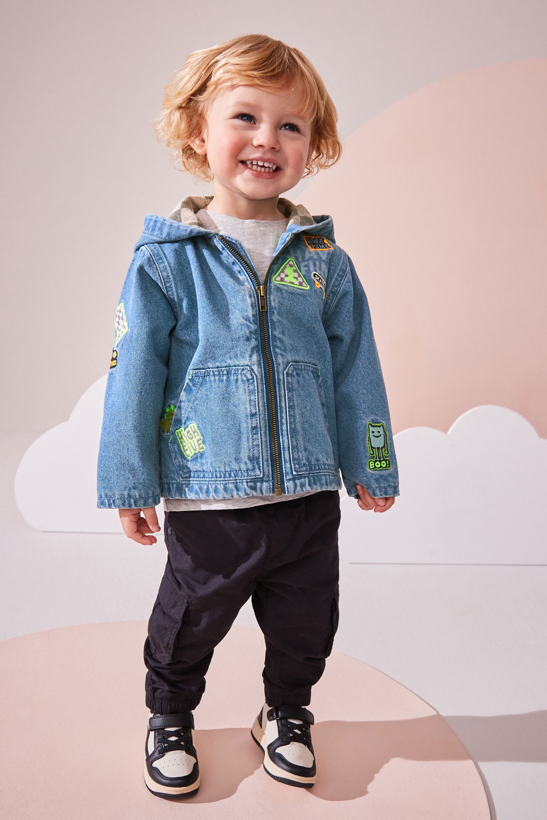 Next baby boy denim jacket hotsell