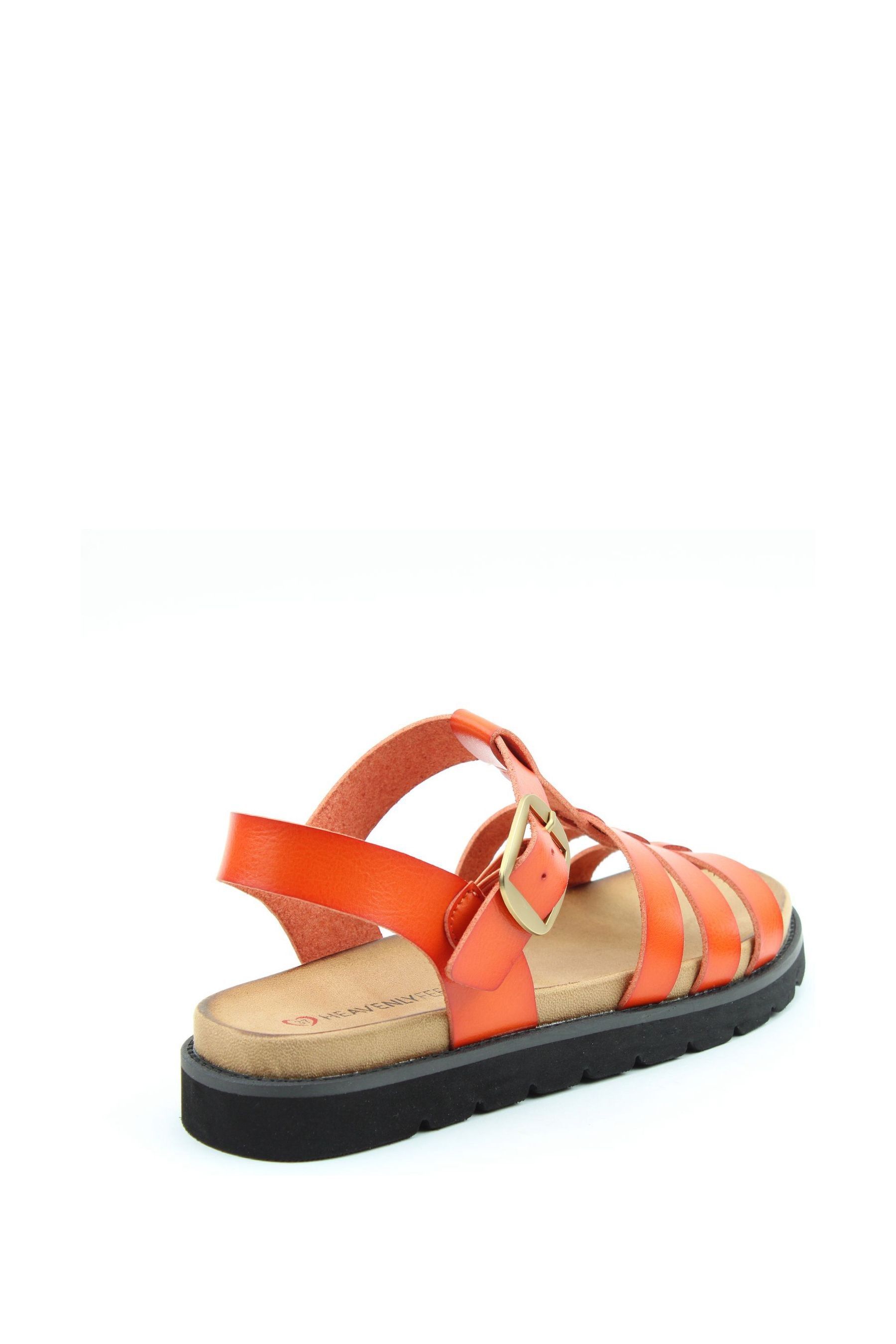 Orange sandals ladies on sale