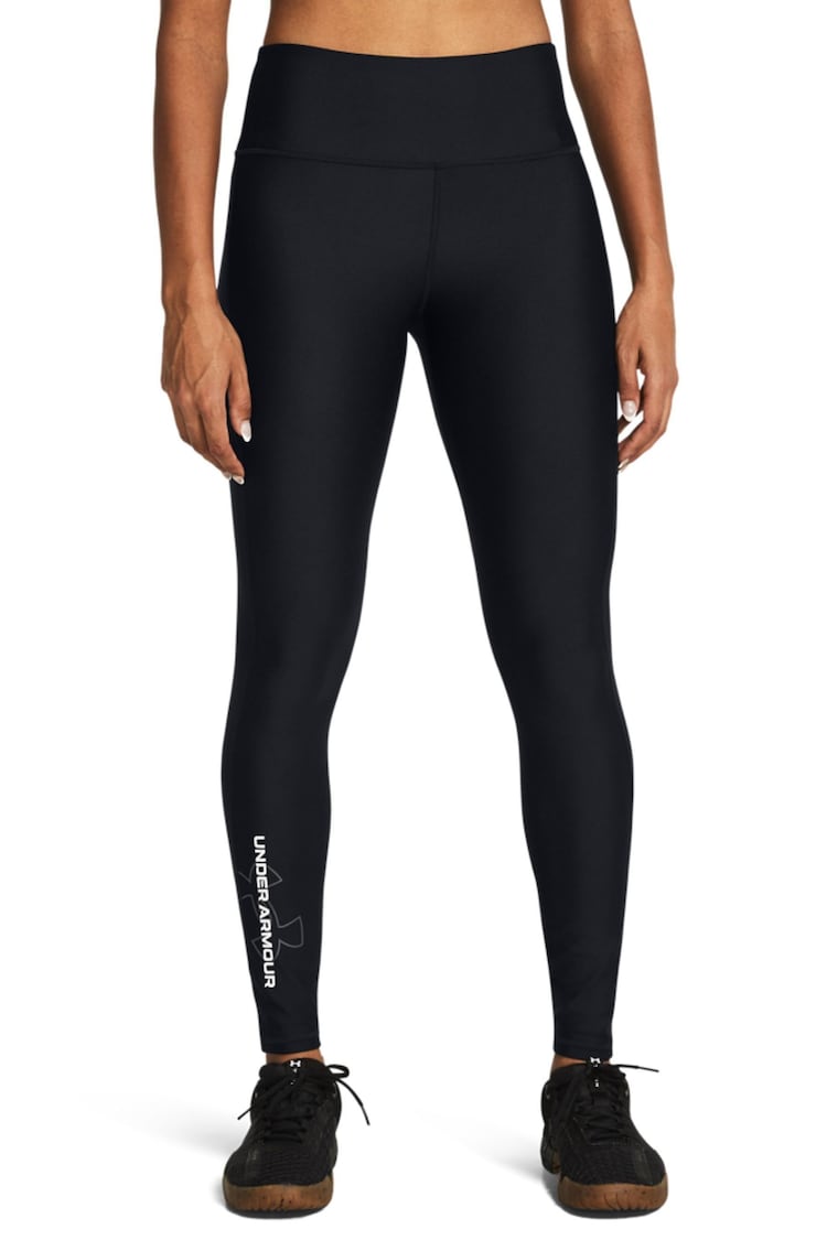 Under Armour Black Tech Branded Leggings - Image 1 of 6