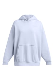 Under Armour Blue Oversized Icon Flc Ultra Hoodie - Image 1 of 2