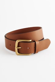 Tan Brown Casual Leather Belt - Image 2 of 3