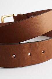 Tan Brown Casual Leather Belt - Image 3 of 3