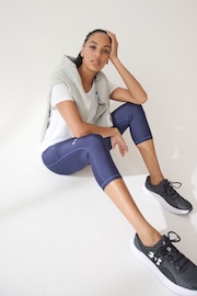 Under Armour Blue Tech Hi Capri Leggings - Image 4 of 7