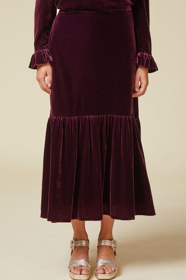 Aspiga Purple Eva Velvet Skirt