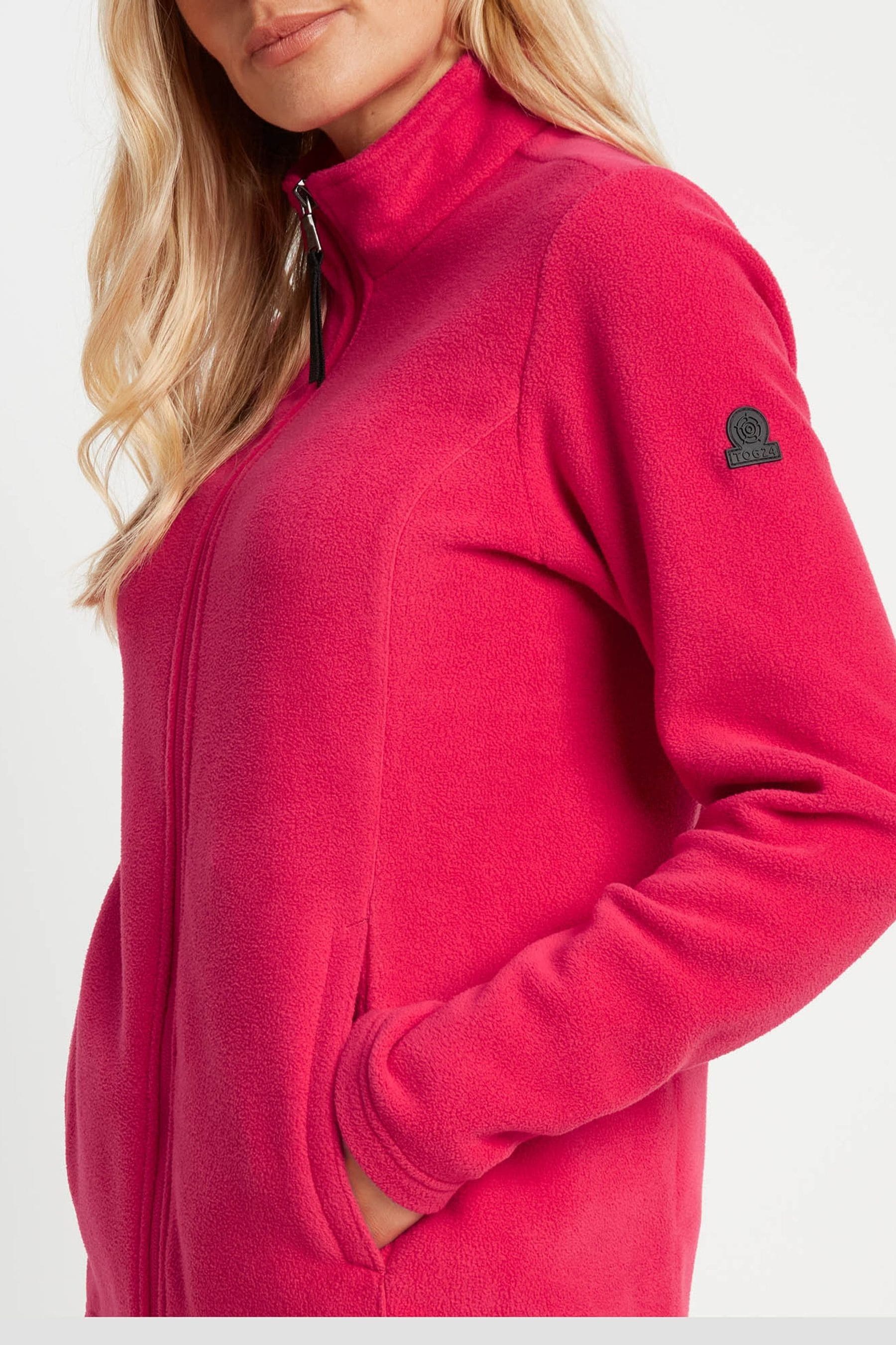 Light pink fleece jacket hotsell