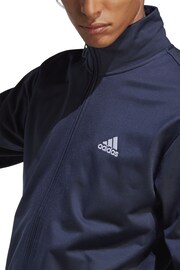 adidas Blue Sportswear Linear Logo Tricot Tracksuit - Image 5 of 8