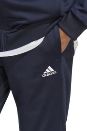 adidas Blue Sportswear Linear Logo Tricot Tracksuit - Image 6 of 8