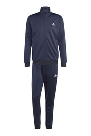 adidas Blue Sportswear Linear Logo Tricot Tracksuit - Image 7 of 8