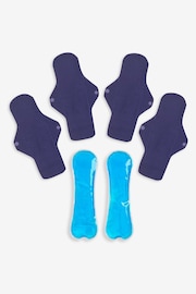 JoJo Maman Bébé Blue Soothing Reusable Hot & Cold Gel Pads for Post-Partum - Image 1 of 3