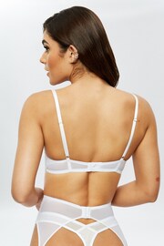 Ann Summers White The Icon Sequin Plunge Bra - Image 2 of 4