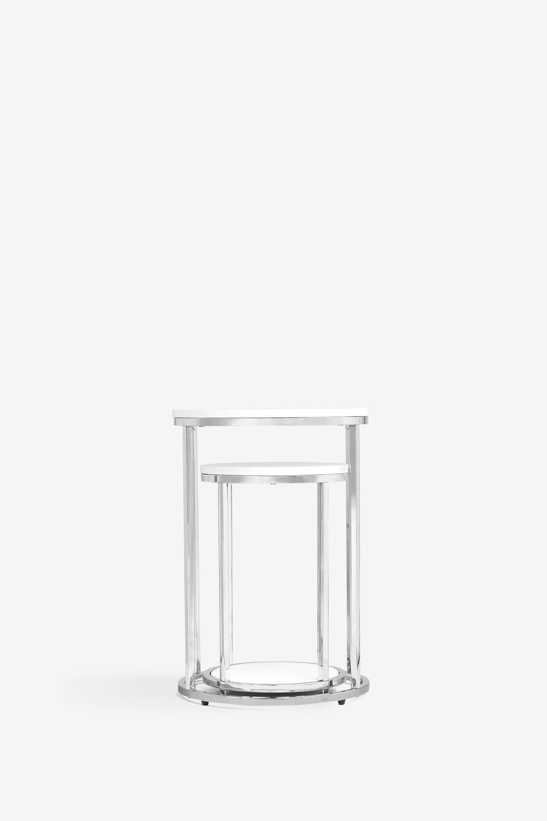 Next white shop nest of tables