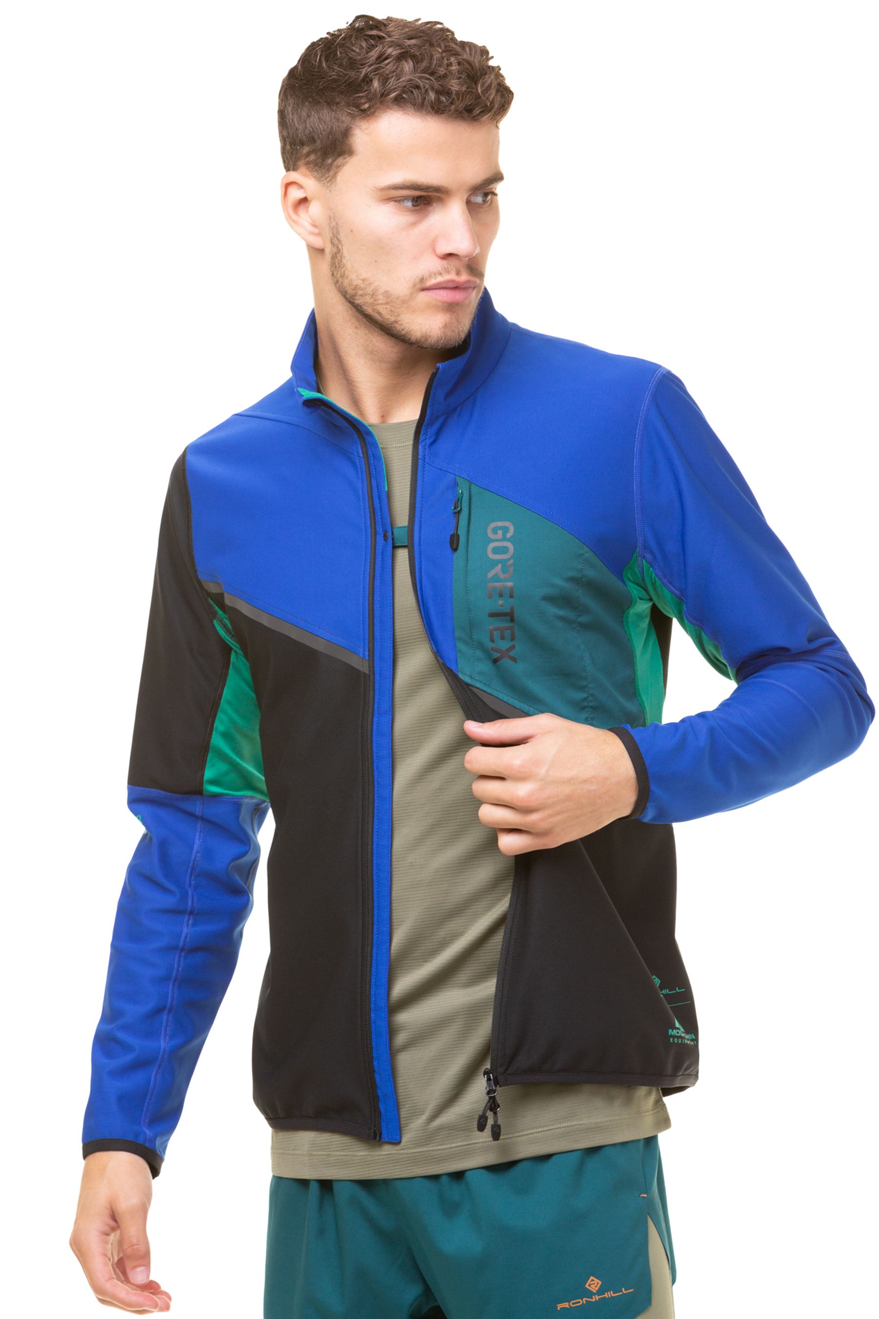Ronhill Mens Tech Gore Tex Windstopper Fully Windproof Running Jacket