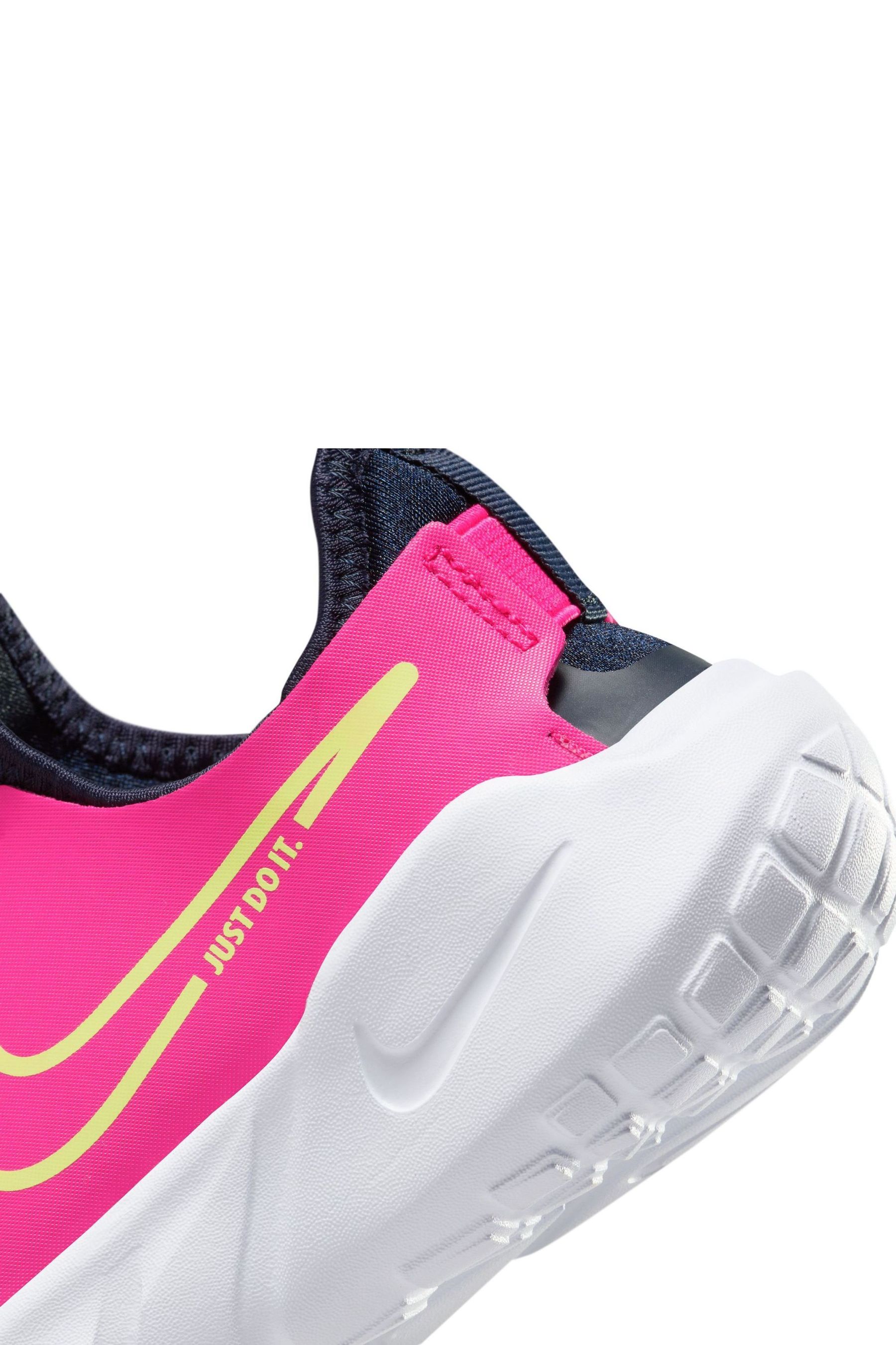 Buy Nike Pink Navy Flex Runner 2 Junior Trainers from Next Luxembourg