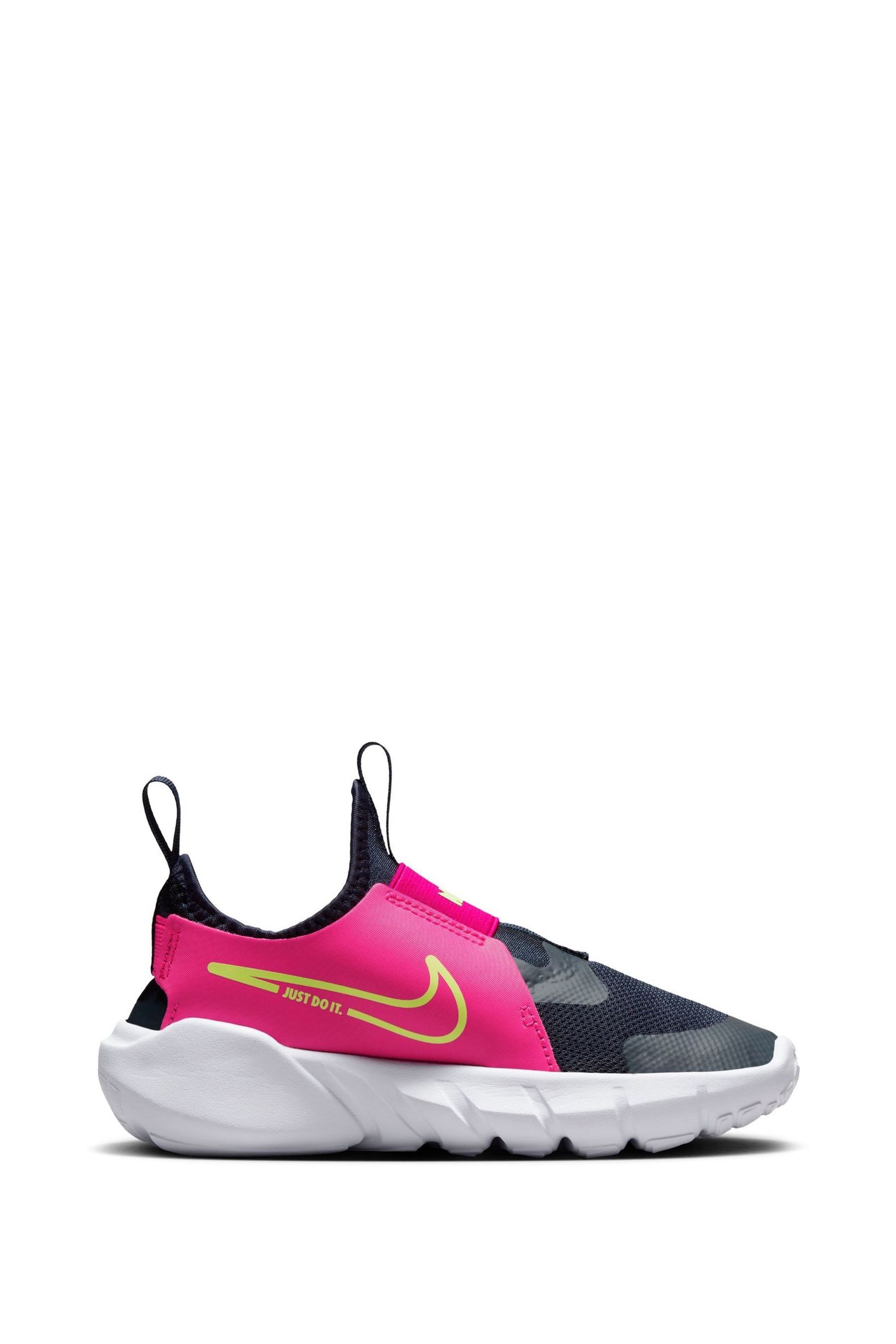 Buy Nike Pink Navy Flex Runner 2 Junior Trainers from Next Belgium