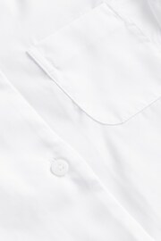 White 2 Pack Short Sleeve Revere Collar School Shirts (3-17yrs) - Image 7 of 7