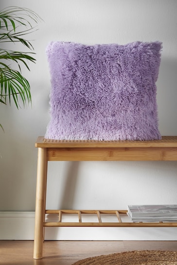 Catherine Lansfield Purple So Soft Cuddly Cushion