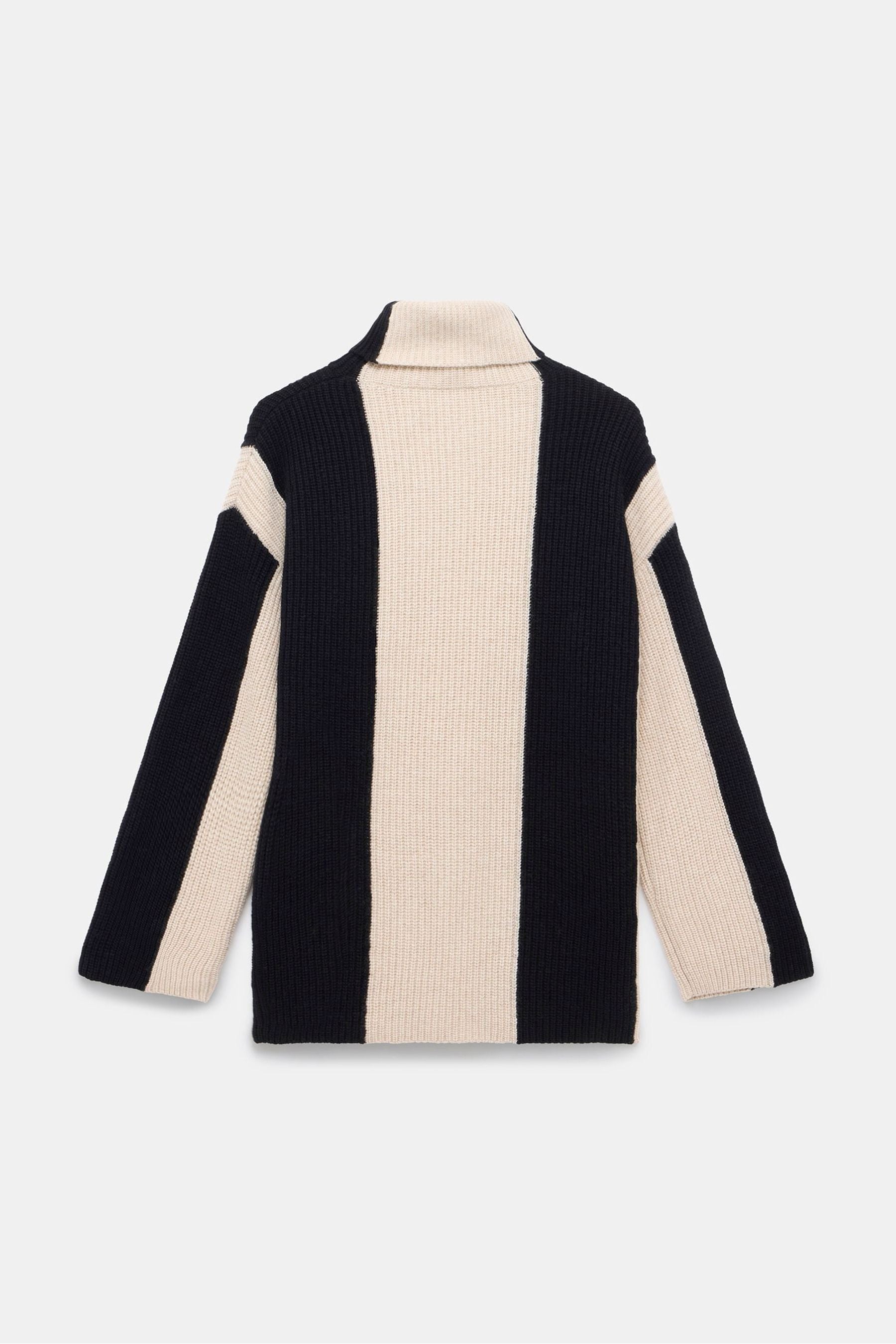 Buy Mint Velvet Cream Wool Blend Stripe Jumper from Next Luxembourg