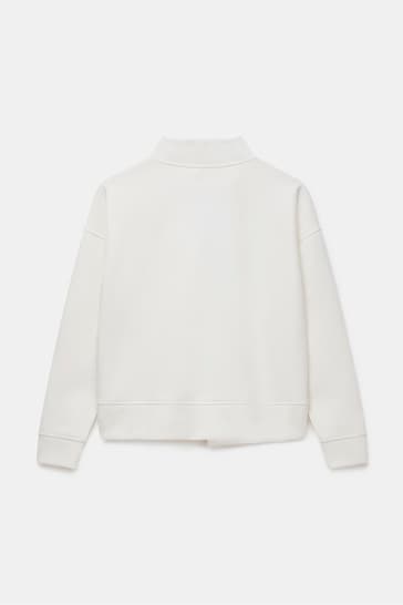 Mint Velvet White Funnel Sweatshirt