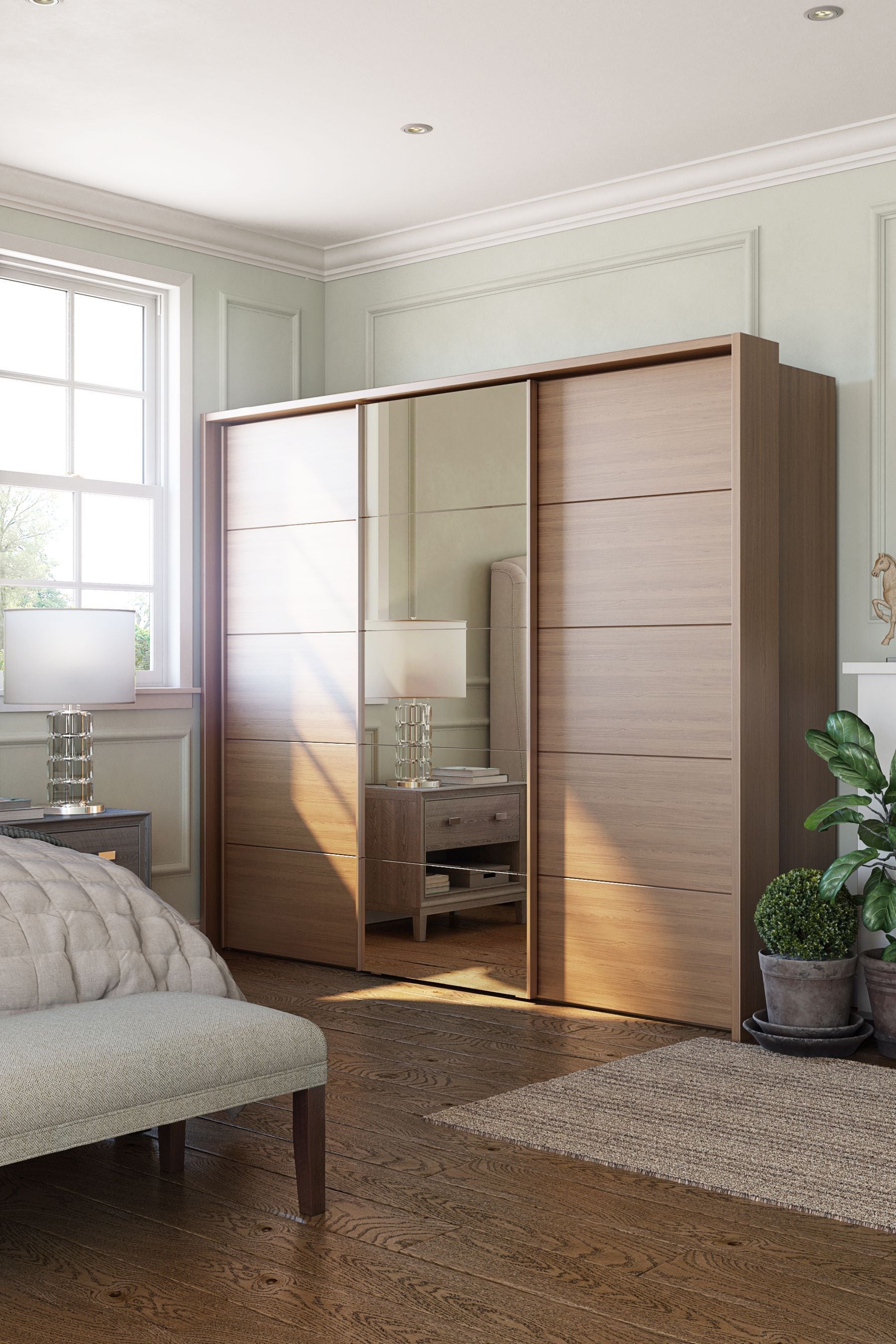 3 door shop built in wardrobe