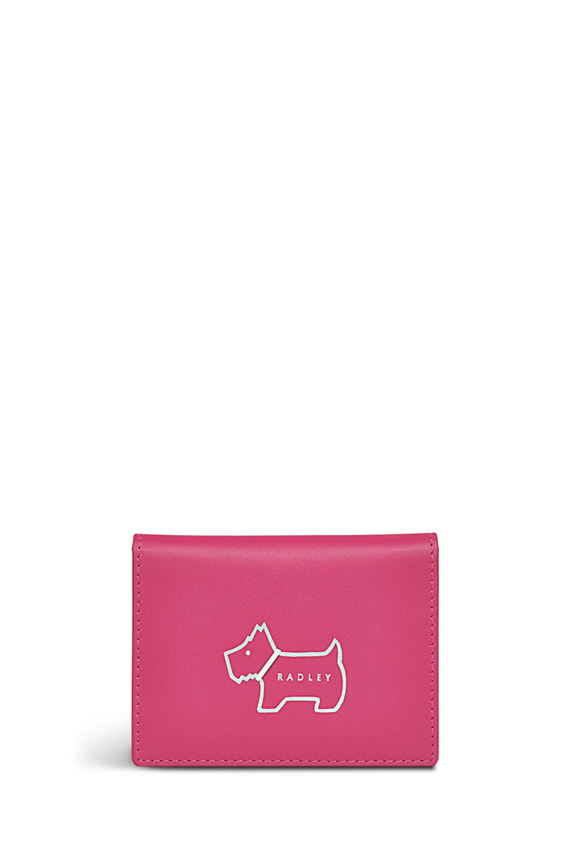 Radley London Pink Heritage Dog Outline Small Cardholder - Image 1 of 4