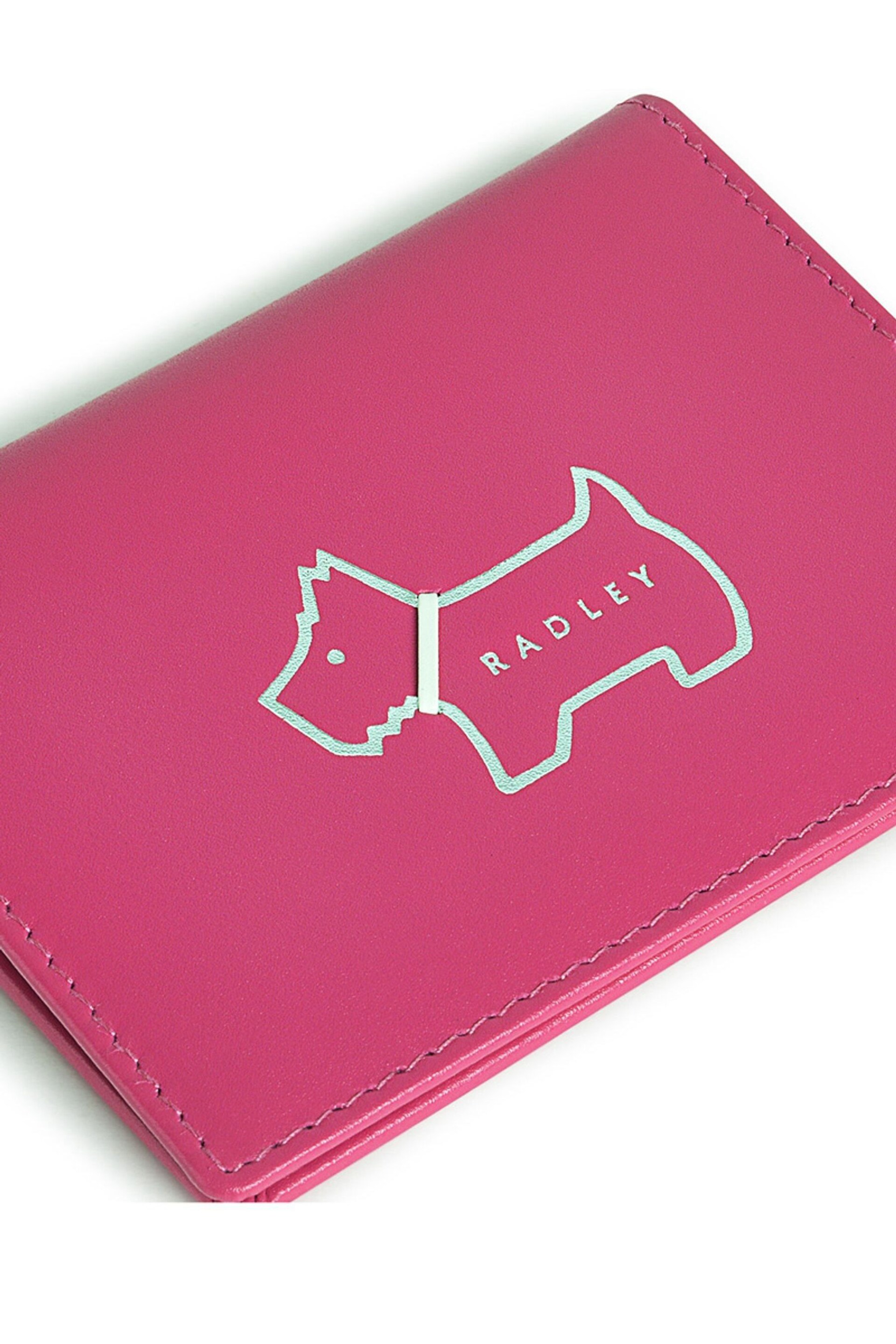 Radley London Pink Heritage Dog Outline Small Cardholder - Image 4 of 4