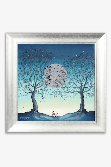 Artko Silver Hope Moon II by Catherine J Stephenson Framed Art