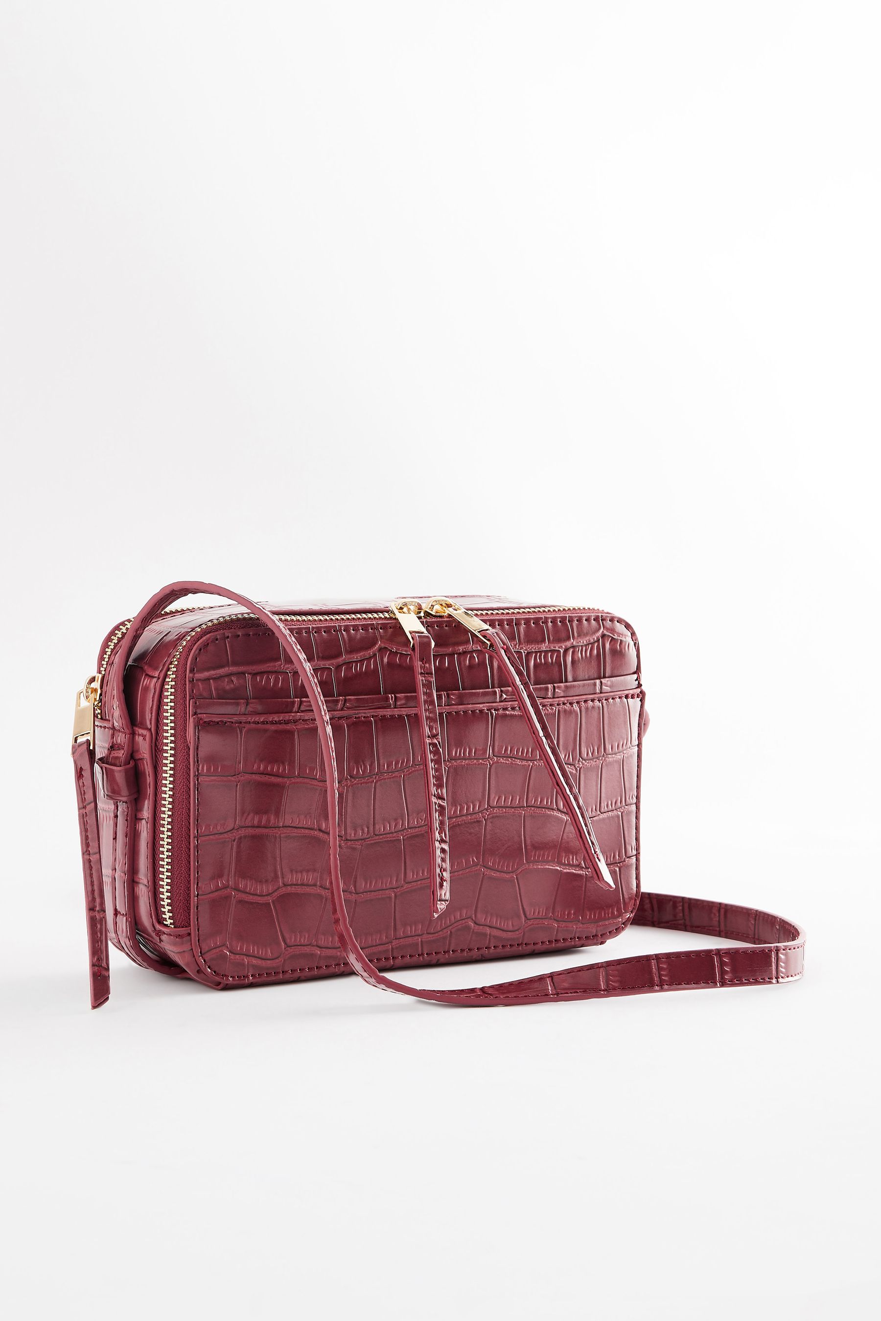 Red croc handbag on sale