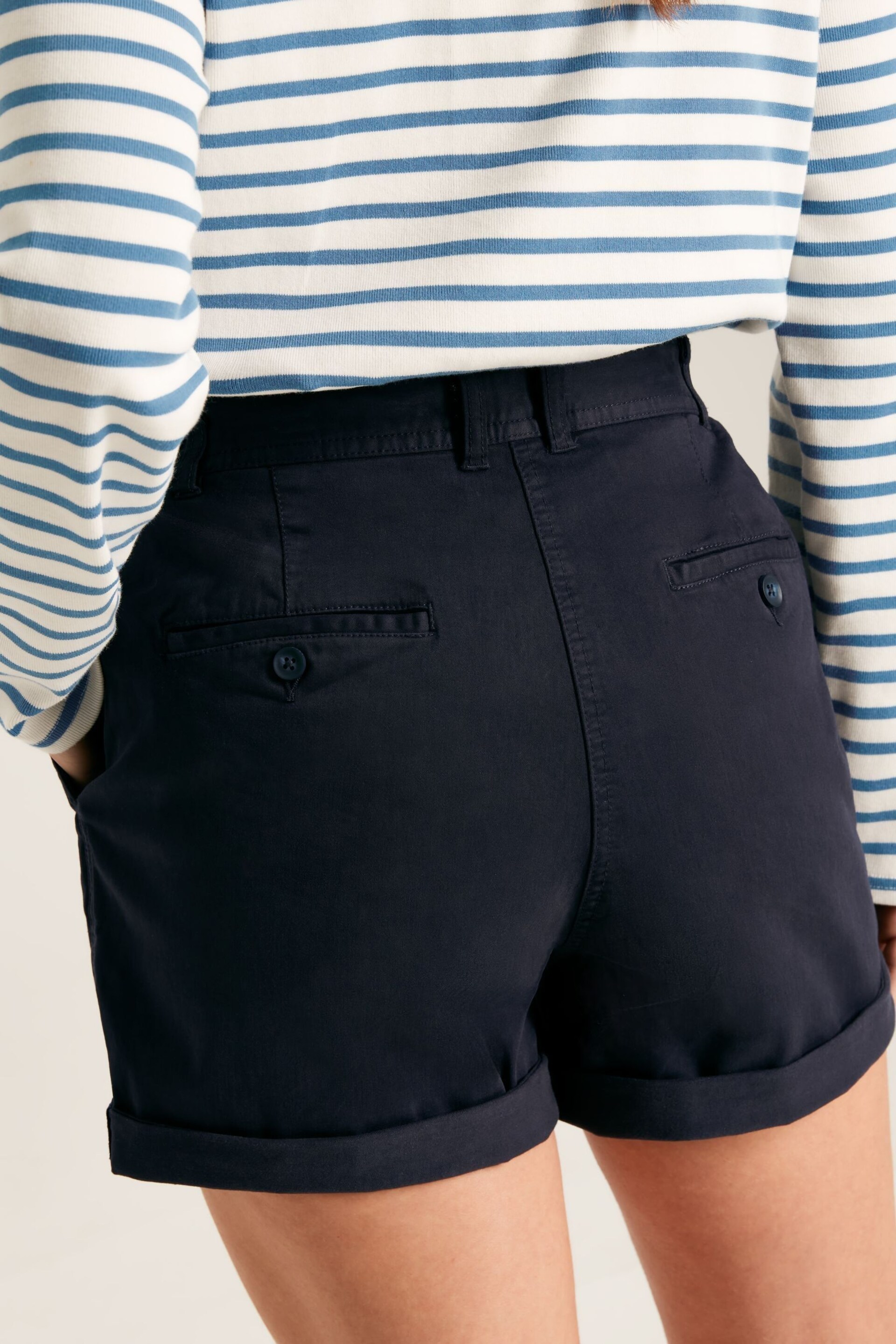 Joules Navy Blue Chino Shorts - Image 2 of 5