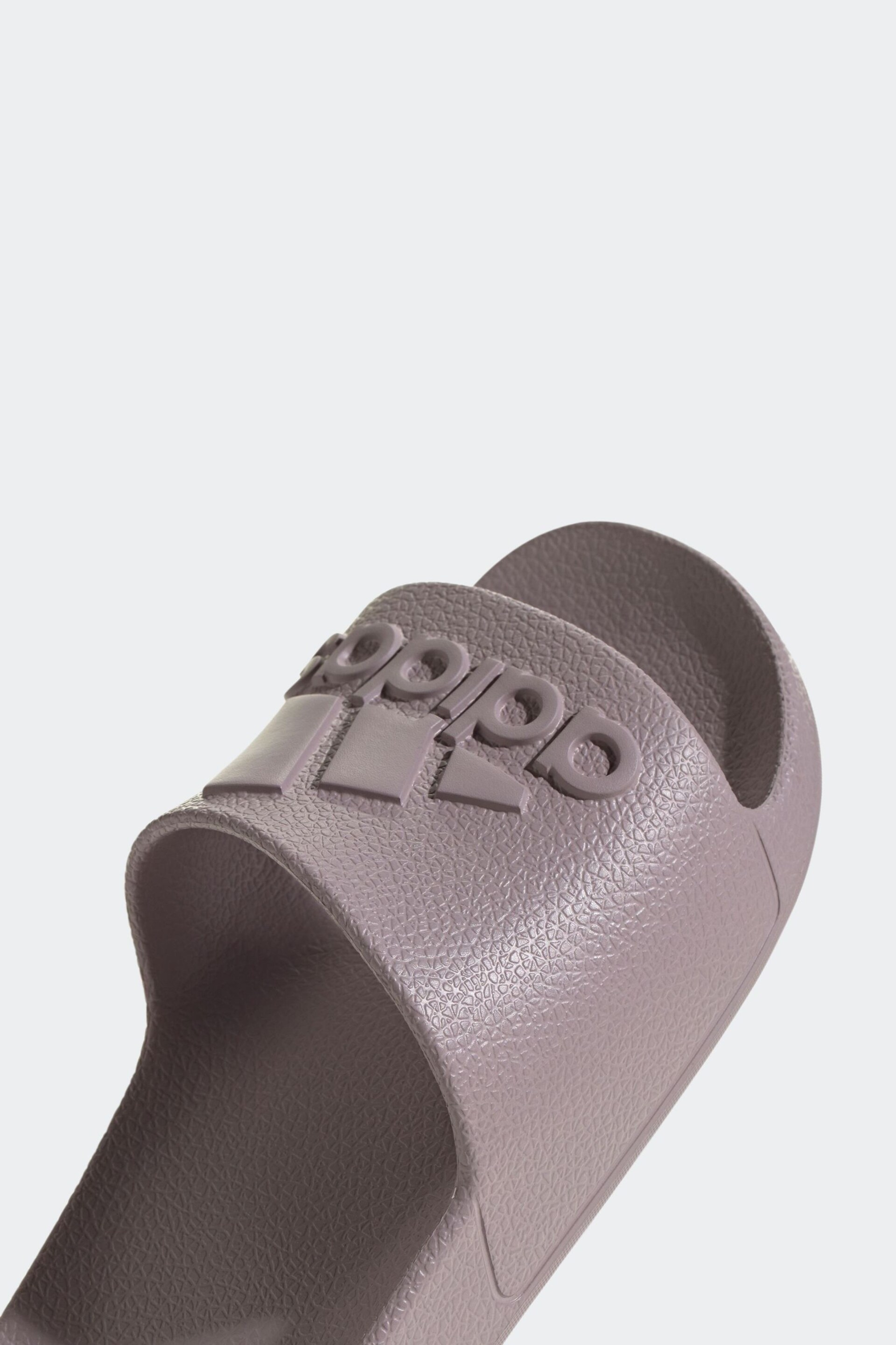 adidas Purple Sportswear Adilette Aqua Slides - Image 8 of 9
