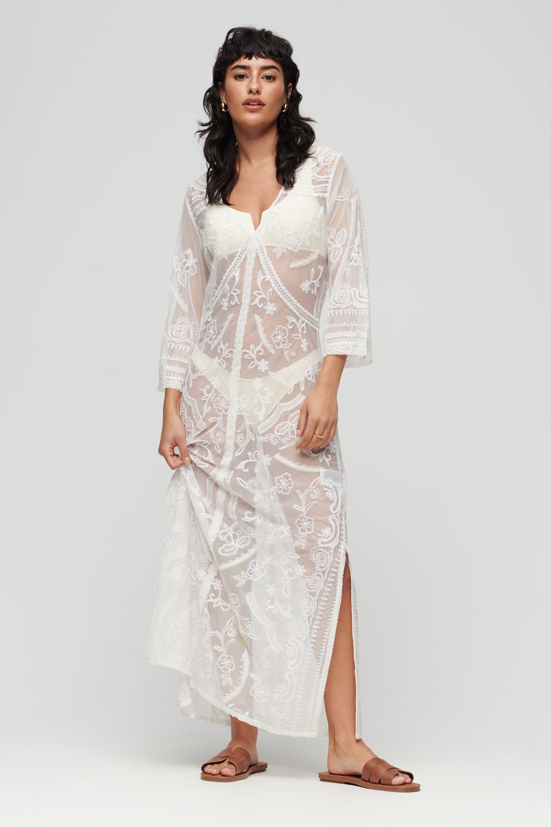 Lace maxi cover up cheap
