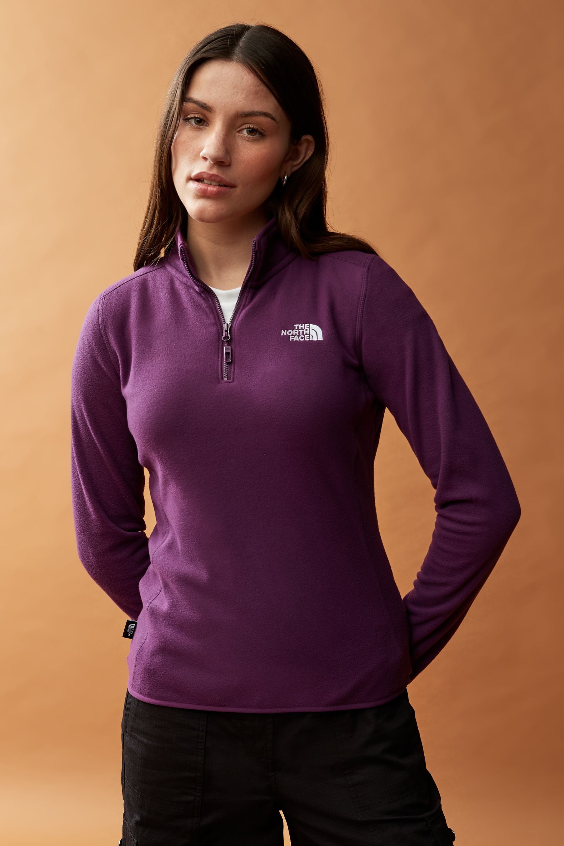 North face women's purple fleece cheap