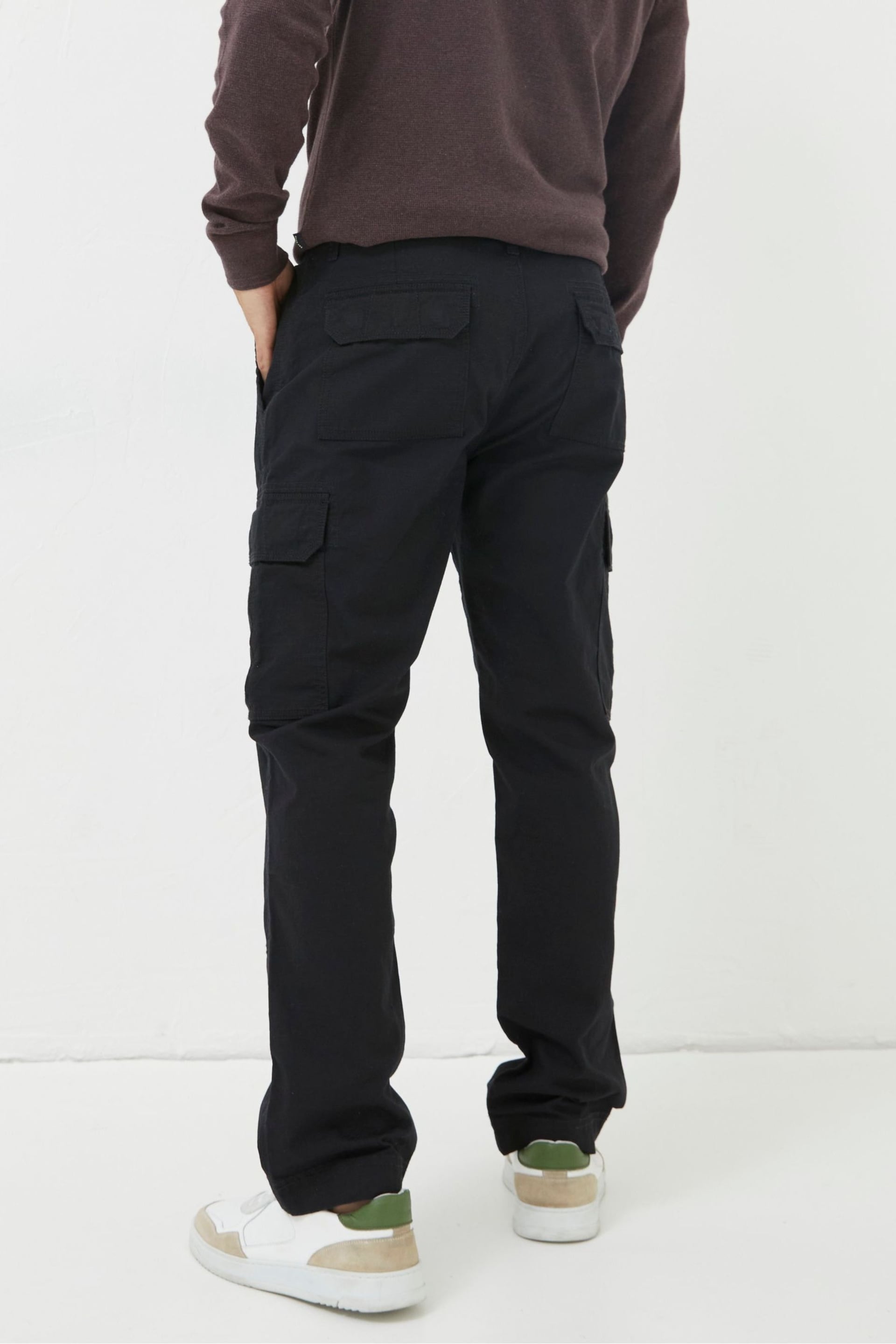 FatFace Black Ripstop Cargo Trousers - Image 2 of 5