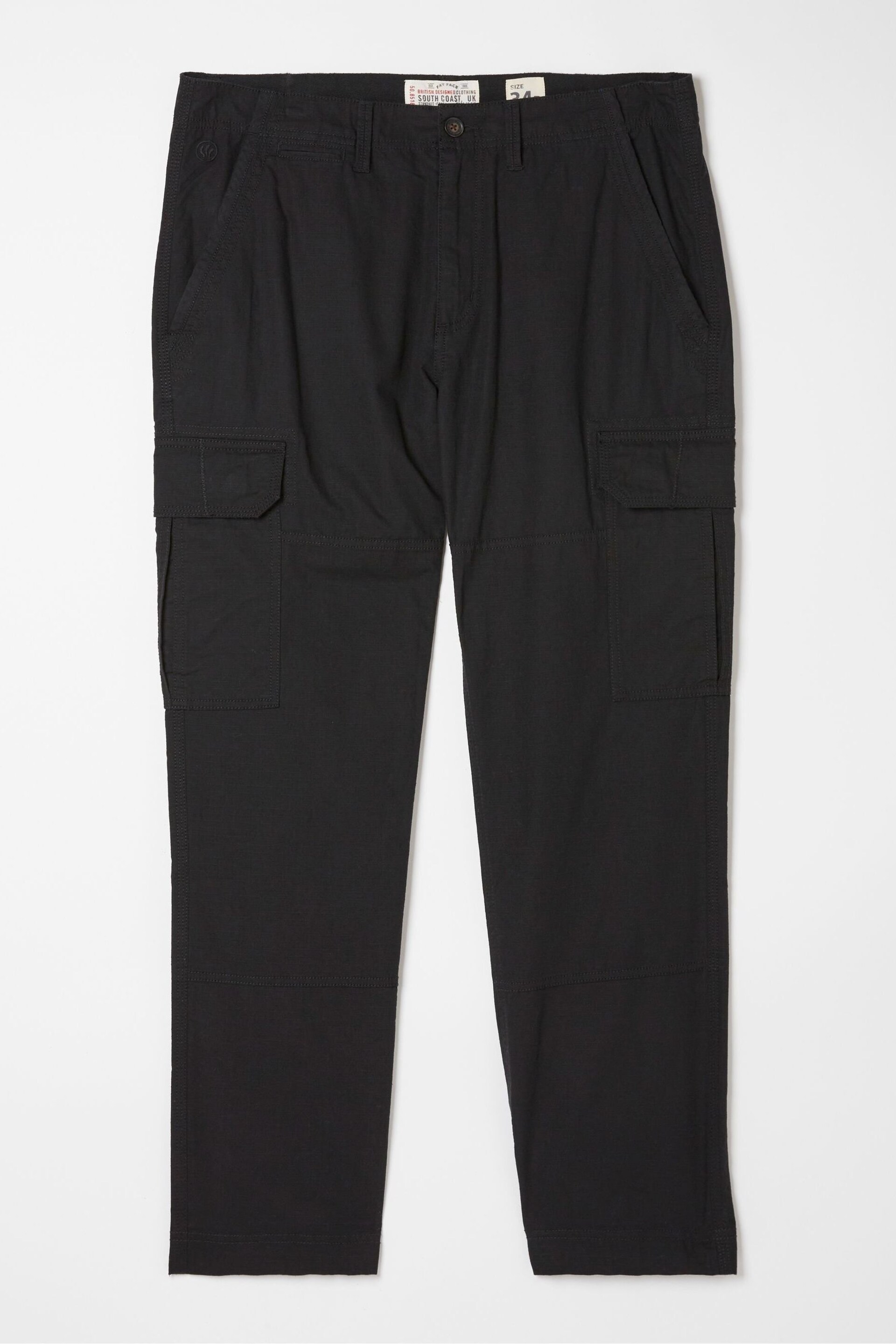 FatFace Black Ripstop Cargo Trousers - Image 5 of 5