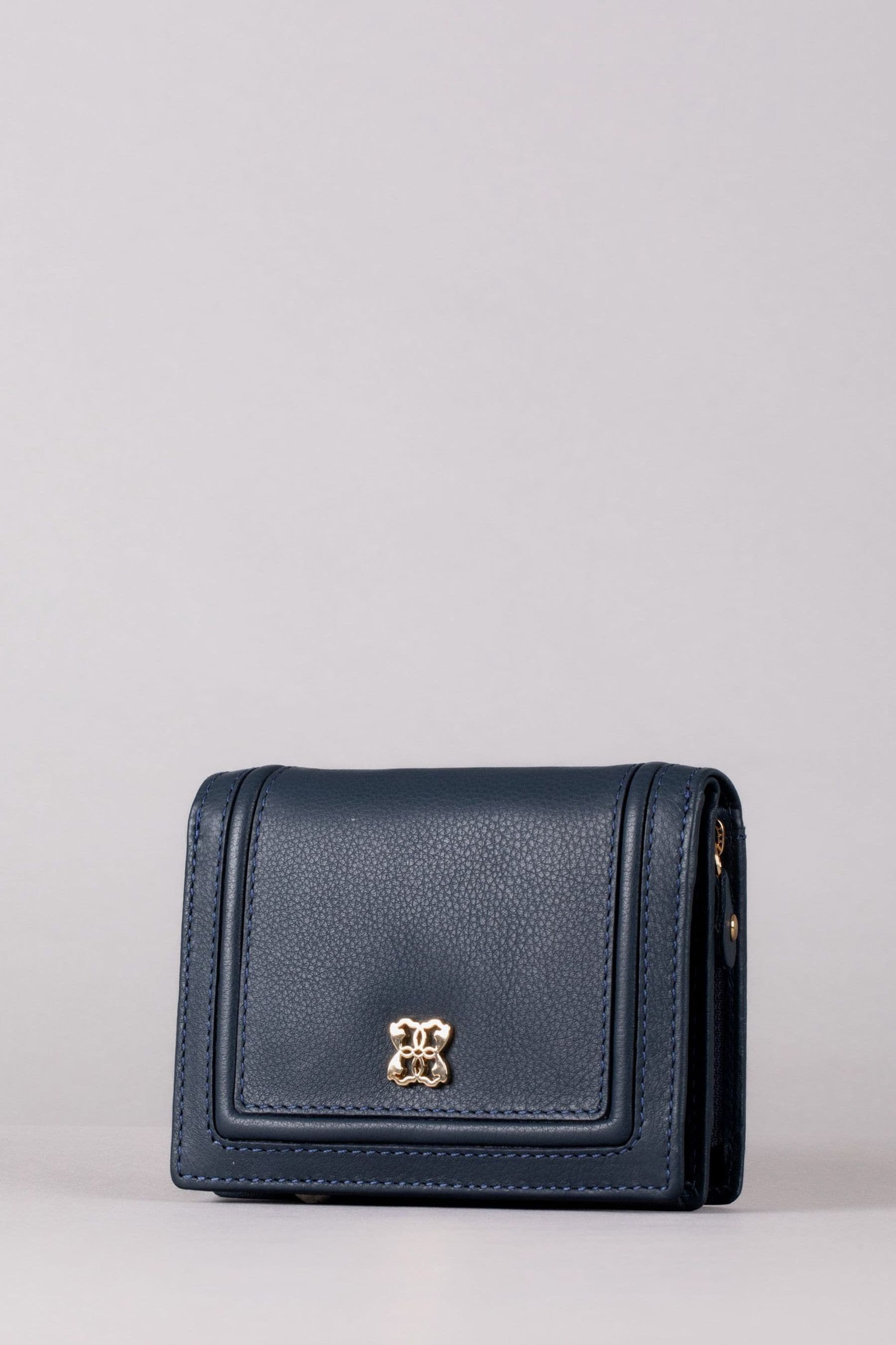 Buy Lakeland Leather Blue Small Icon Leather Flapover Purse from Next Canada