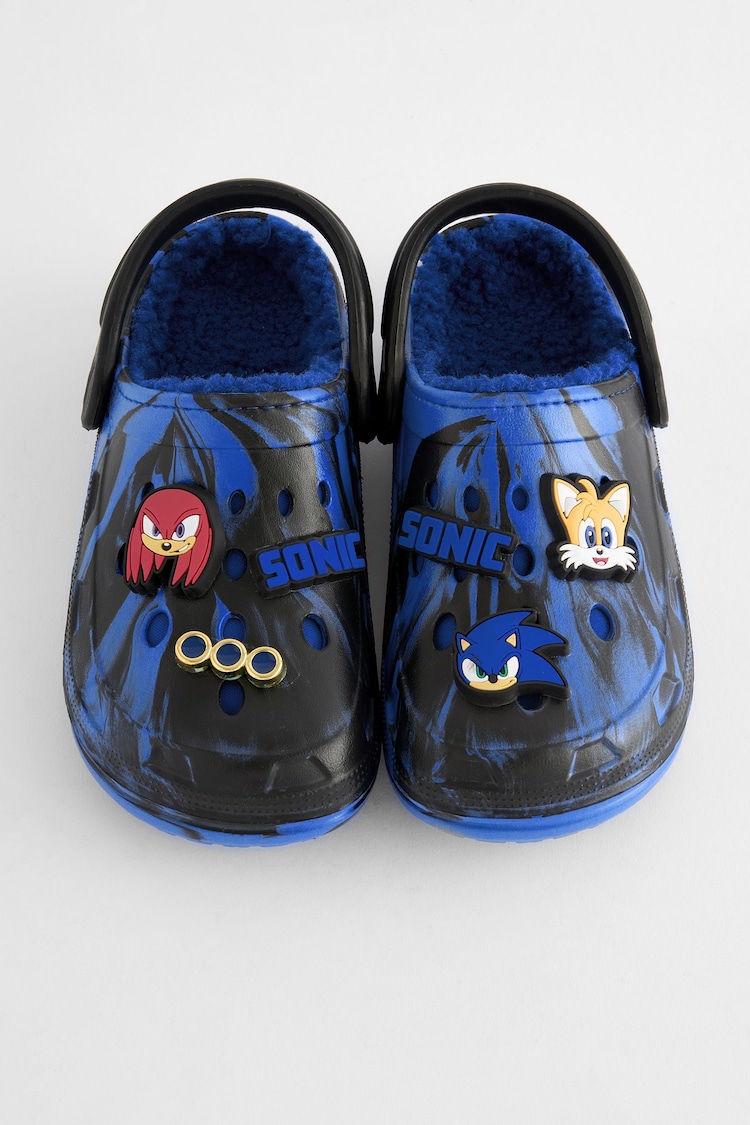 Blue/Black Sonic Slipper Clogs - Image 5 of 5