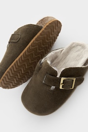 Khaki Green Warm Lined Corkbed Slipper Clog - Image 4 of 5