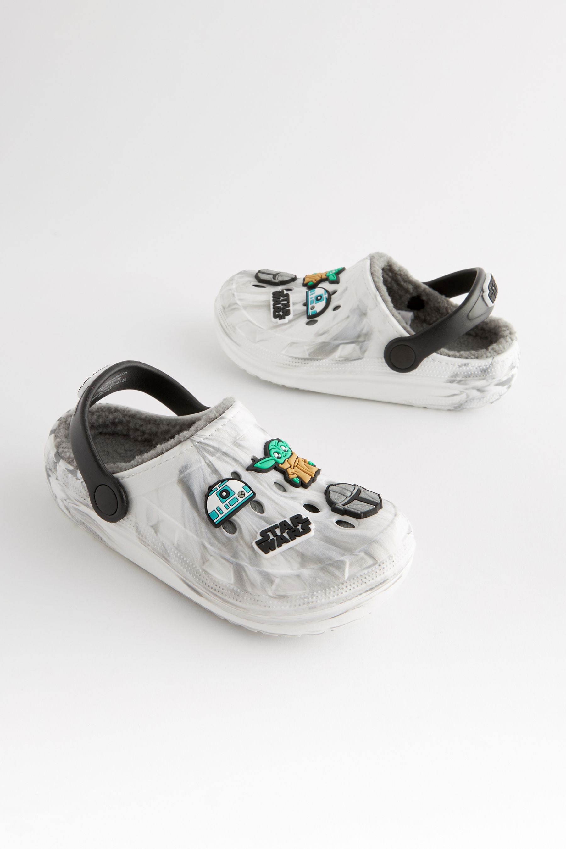 Buy White Grey Star Wars Marble Slipper Clogs from the Next UK online shop