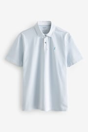 White Short Sleeve Stripe Polo Shirt - Image 7 of 9