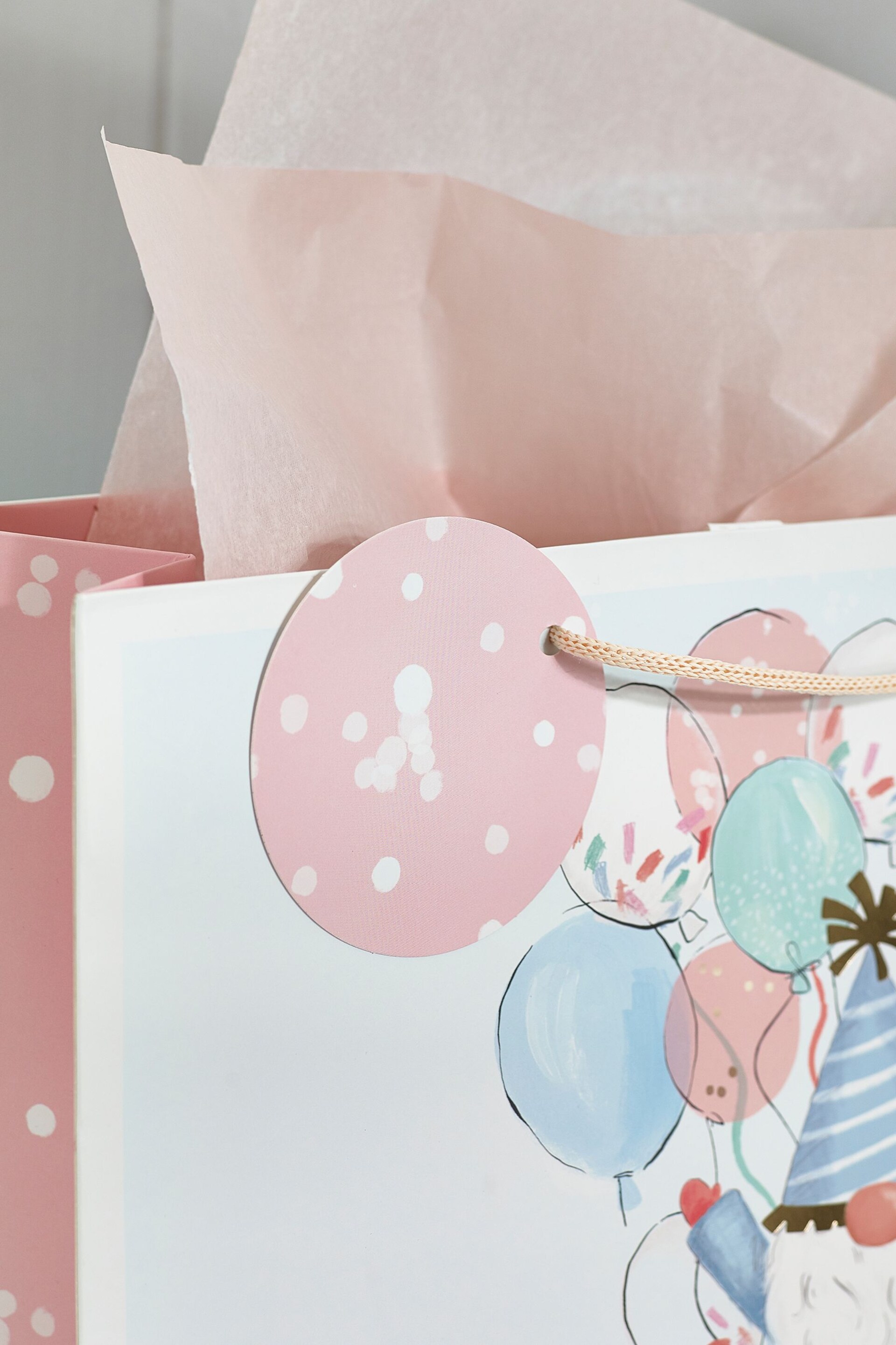 Pink Gonk Gift Bag and Card Set - Image 2 of 3
