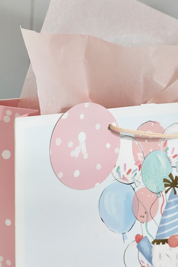 Pink Gonk Gift Bag and Card Set