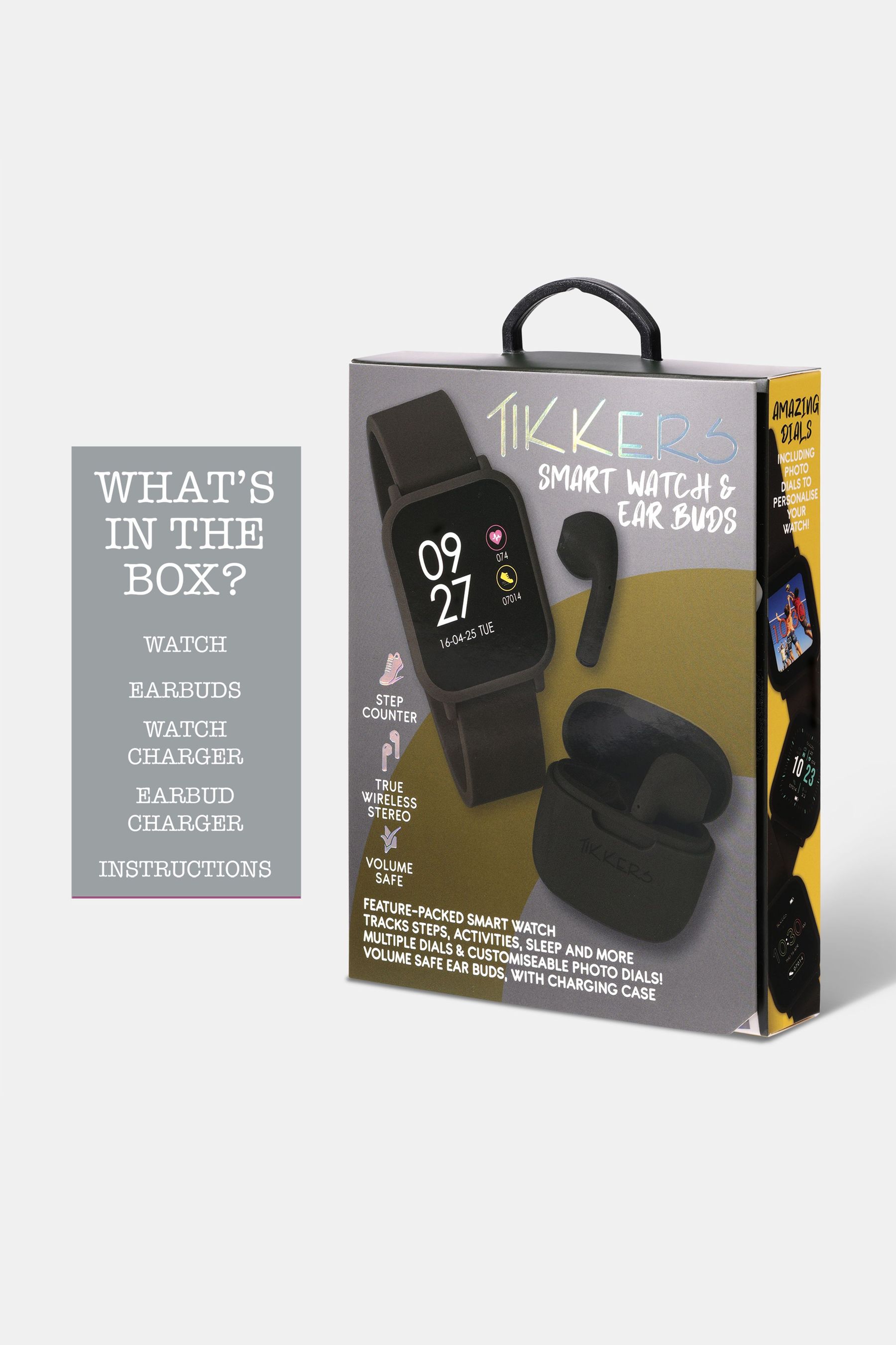 Buy Peers Hardy Tikkers Teen Series 10 Black Smart Watch and Earbuds Set from the Next UK online shop