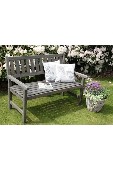 Promex Grey Johanna 2-Seater Garden Bench