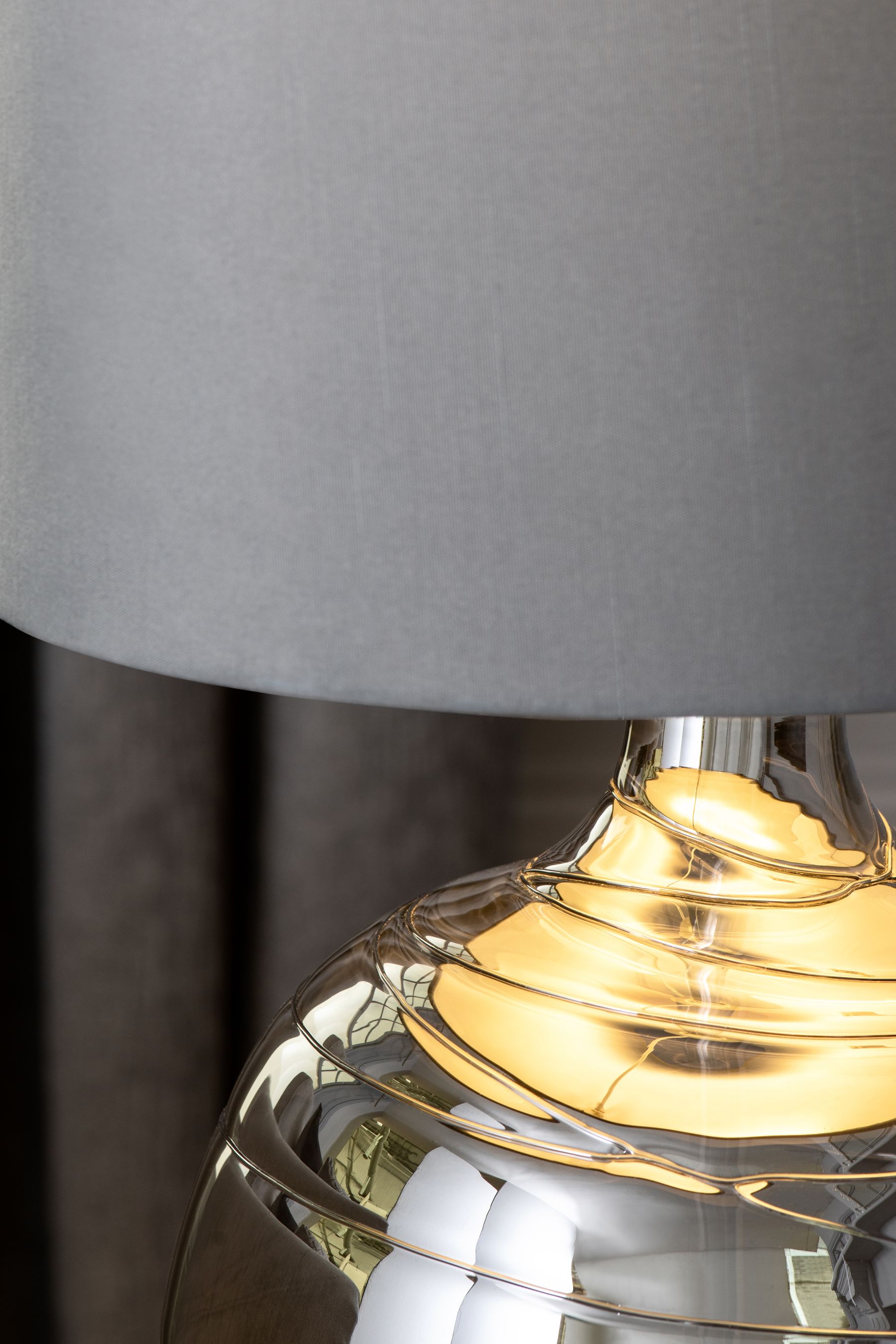 Smoke Grey Drizzle Floor Lamp