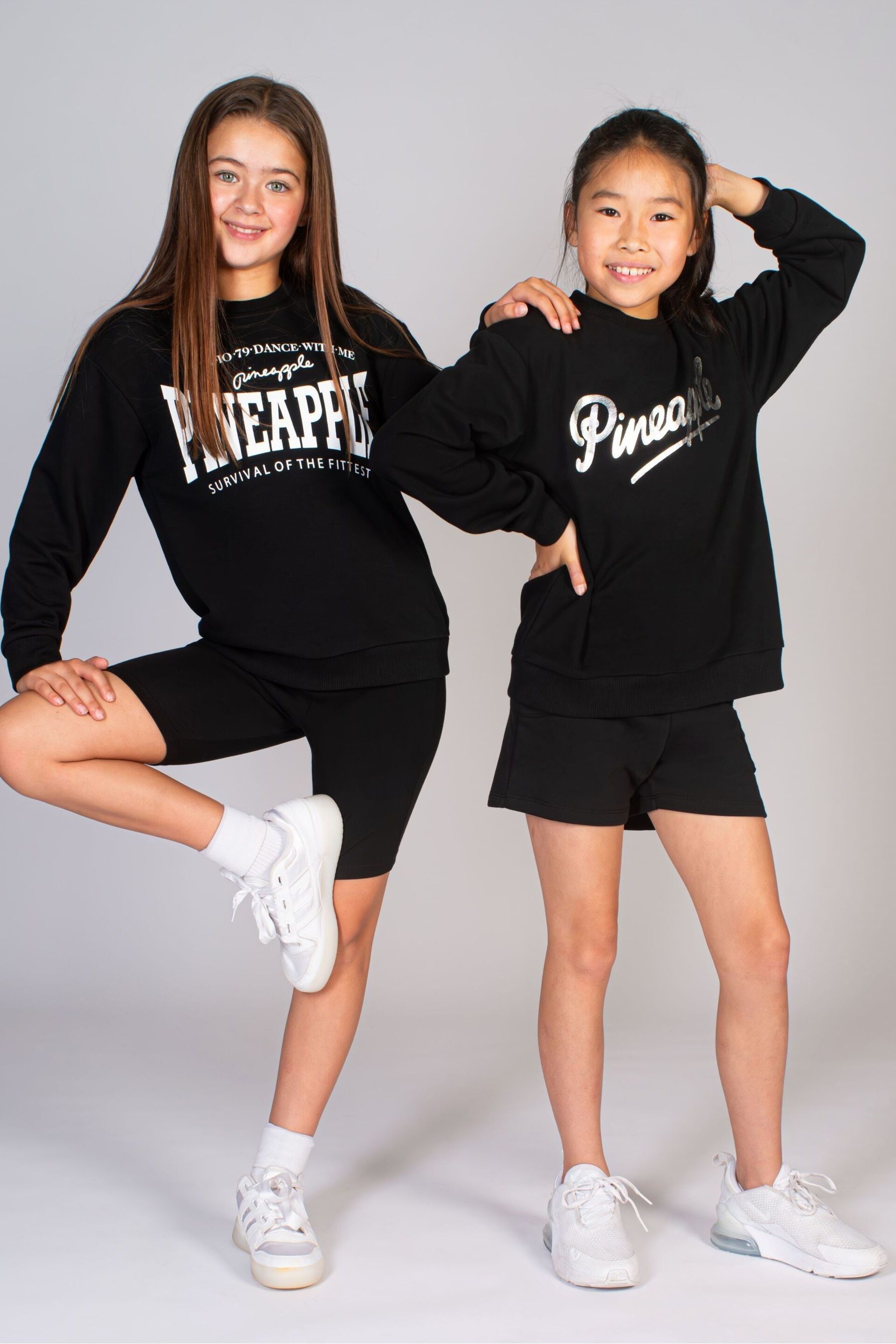 Pineapple Black Logo Girls Sweatshirt - Image 1 of 7