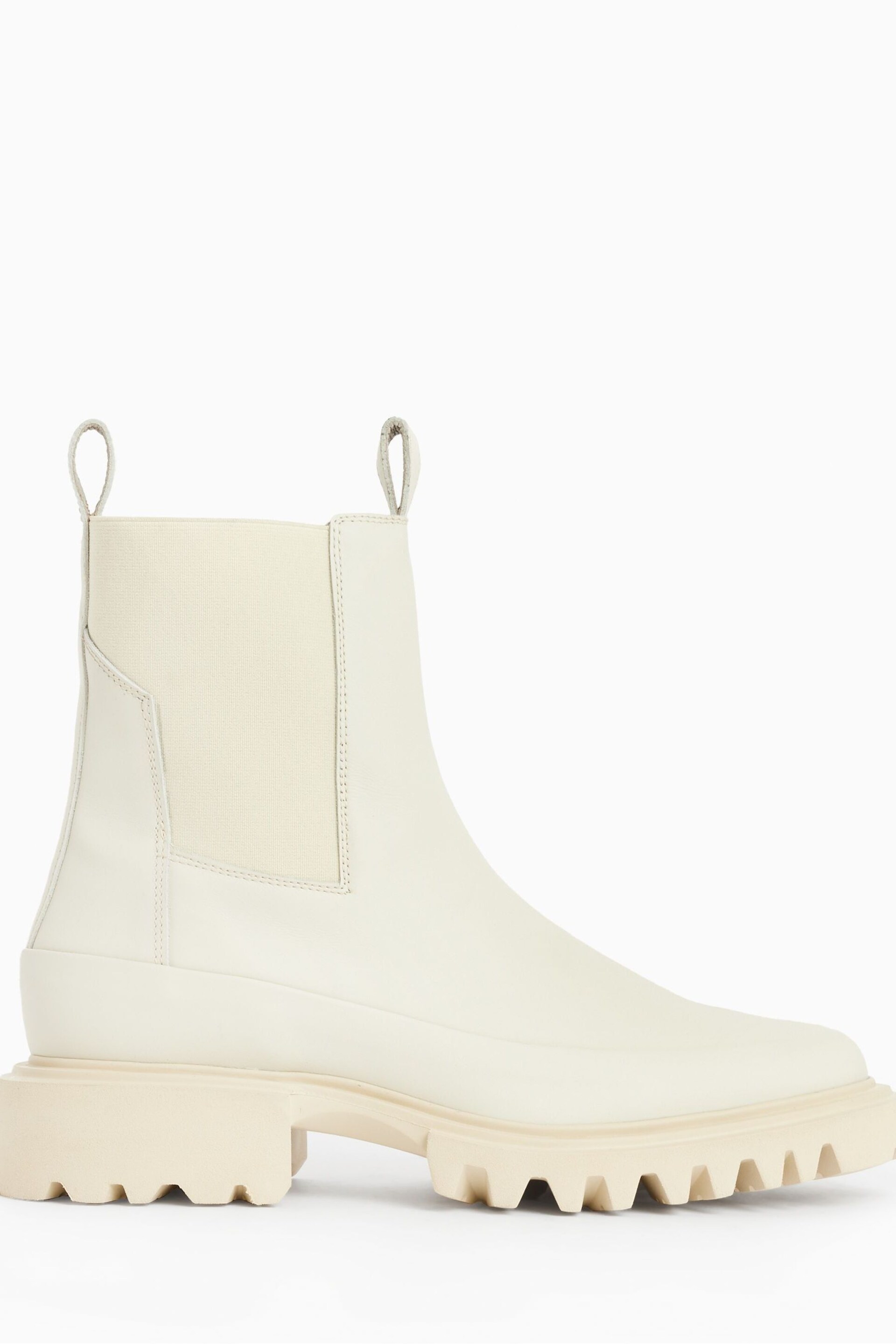 AllSaints White Harlee Boots - Image 1 of 5