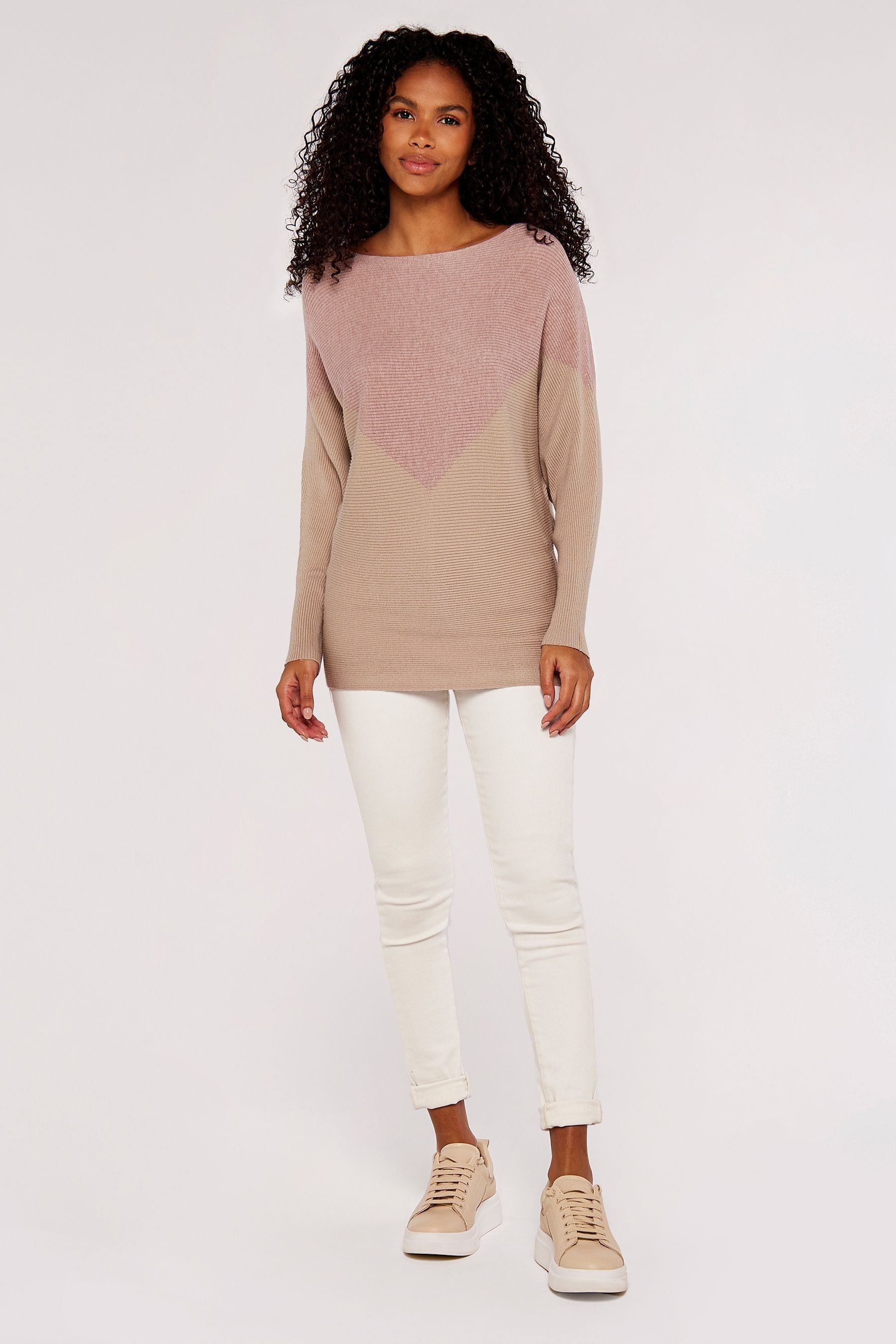Pink batwing jumper clearance