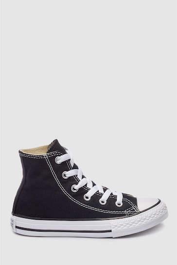 Converse Black/White Chuck Taylor High Top Junior Trainers
