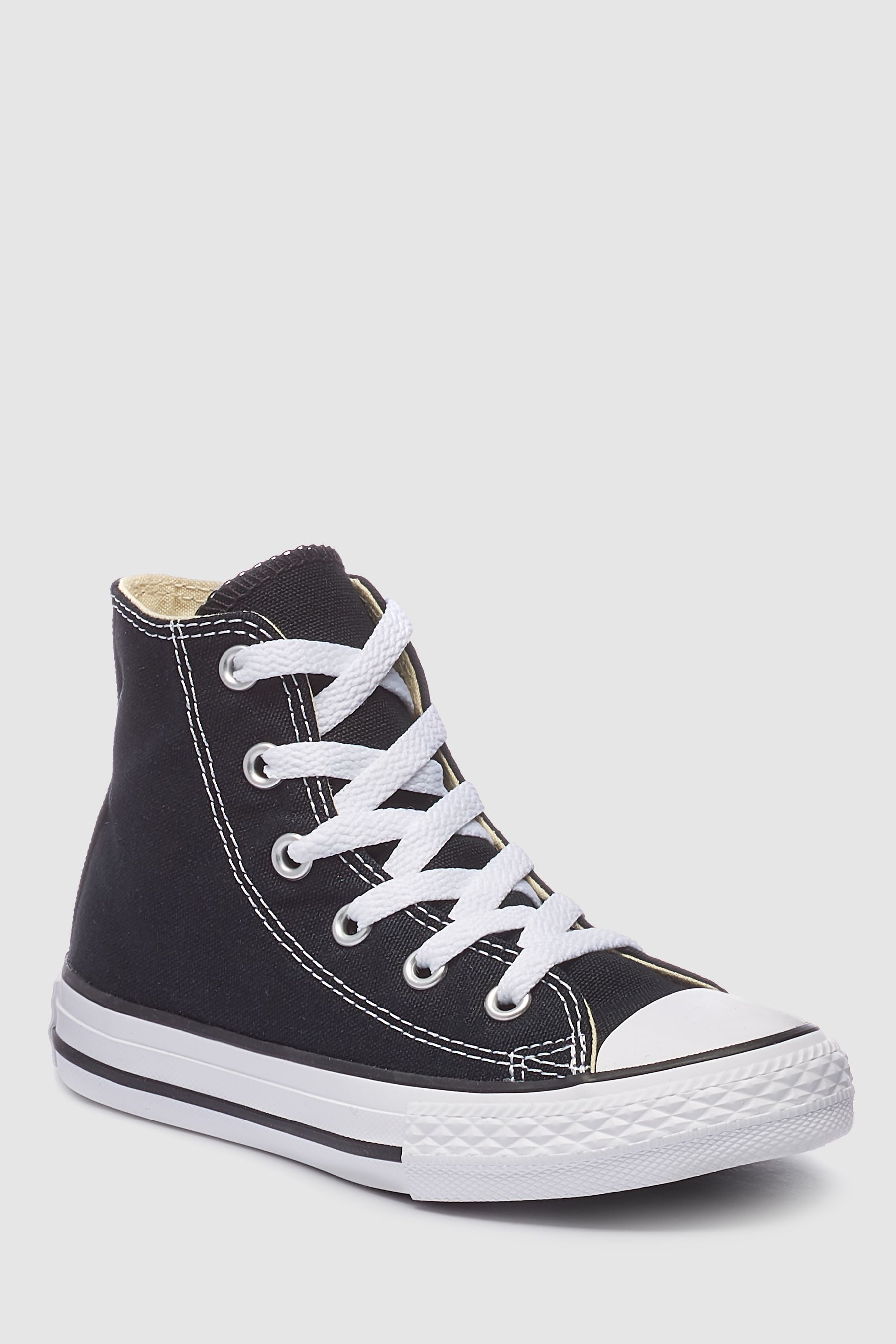 Converse Black White Chuck Taylor High Top Junior Trainers