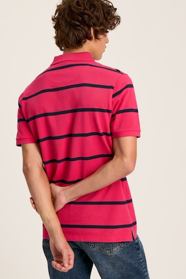 Joules Filbert Pink/Navy Striped Polo Shirt