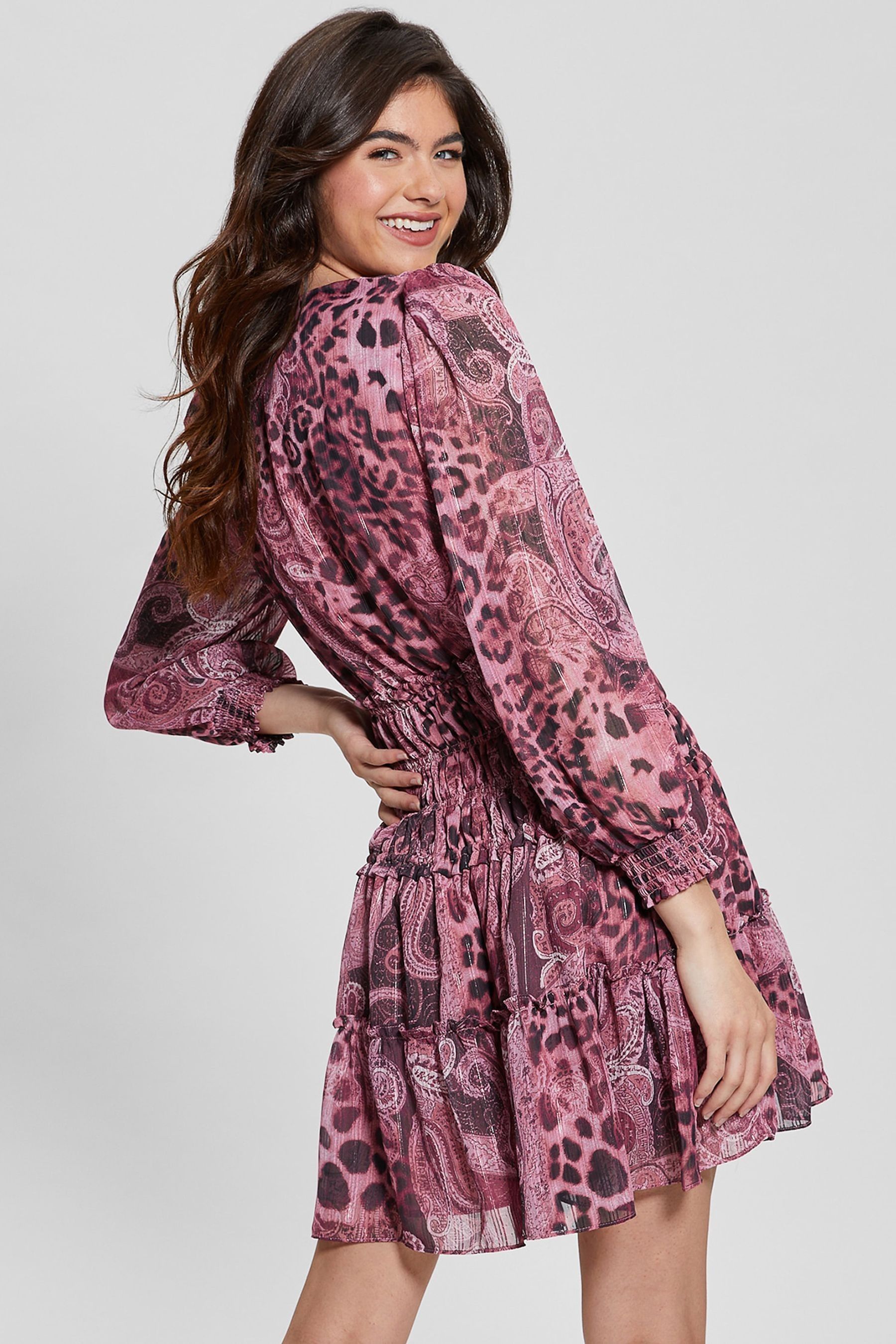 Guess purple long cheap sleeve